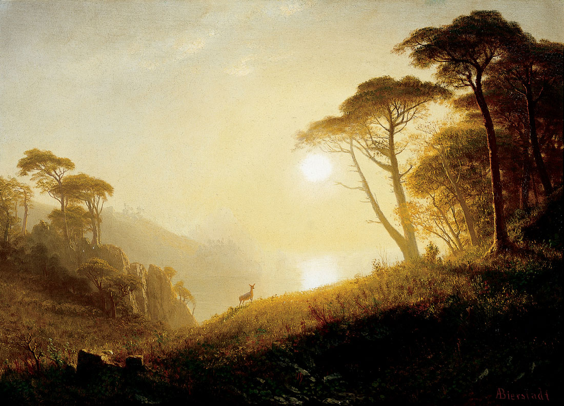 Albert Bierstadt – SCENE IN YOSEMITE VALLEY