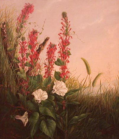 painting of a garden