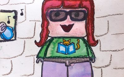 Watercolor Resist Self-Portrait
