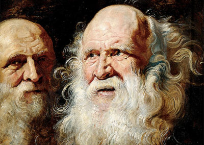 Sir Peter Paul Rubens – STUDY OF HEADS OF AN OLD MAN