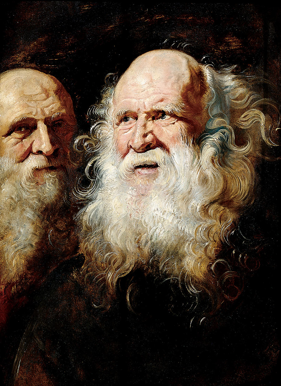 Sir Peter Paul Rubens - STUDY OF HEADS OF AN OLD MAN