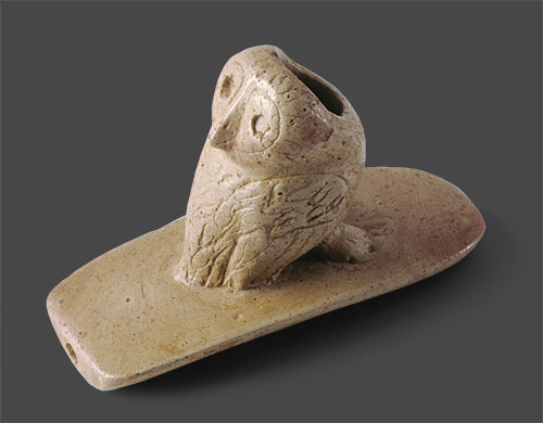 Native American – OWL EFFIGY PIPE