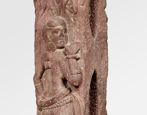 Indian – RAILING PILLAR WITH DESIGN OF YOUNG WOMAN