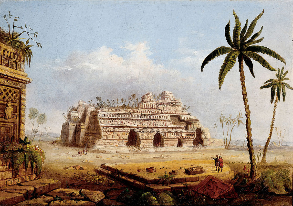 Robert S. Duncanson - MAYAN RUINS, YUCATAN