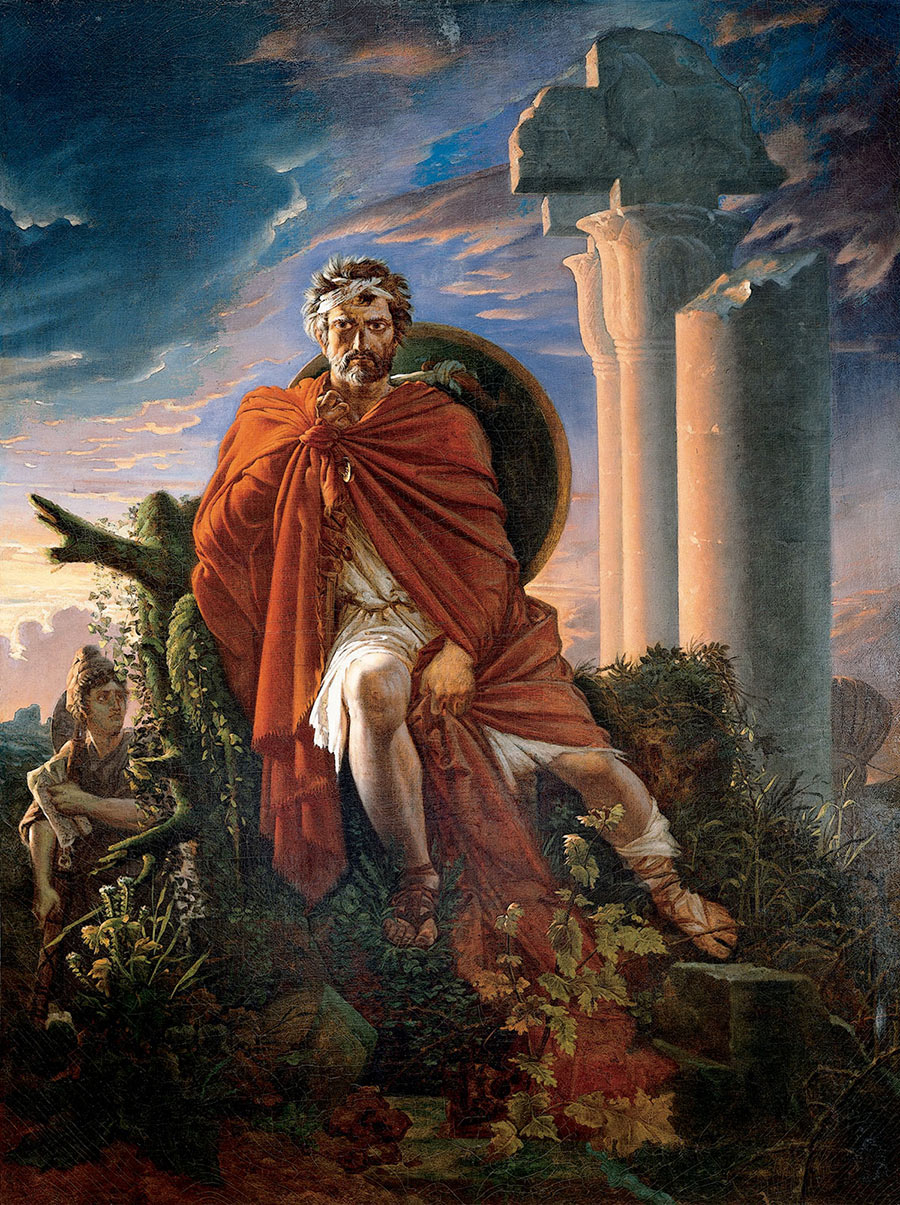 Pierre-Nolasque Bergeret - MARIUS MEDITATING ON THE RUINS OF CARTHAGE