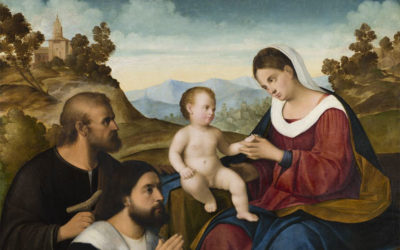The Holy Family with a Donor in a Landscape