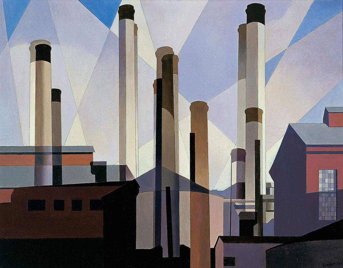 Charles Sheeler - STACKS IN CELEBRATION