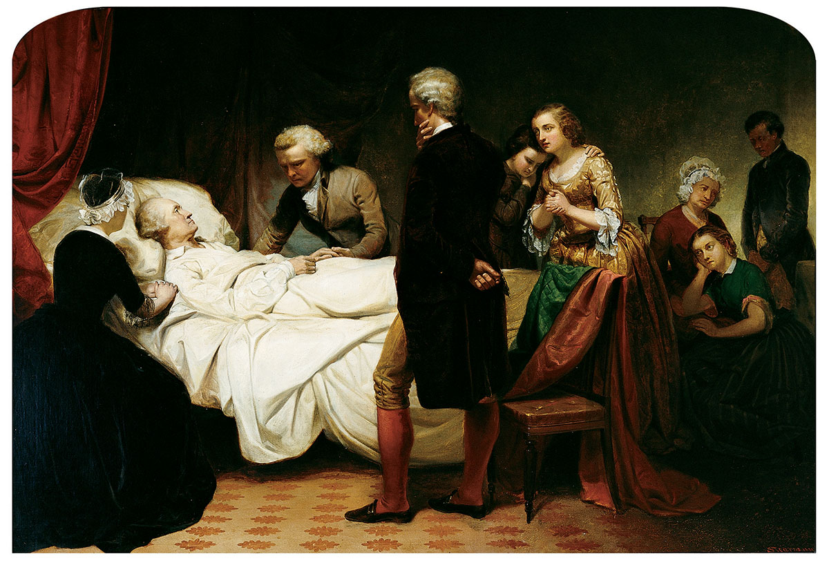 Junius Brutus Stearns - WASHINGTON ON HIS DEATHBED