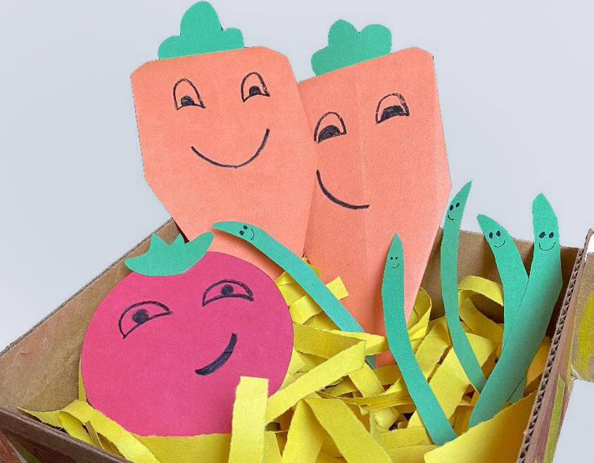 Carrots in a Harvest Basket!