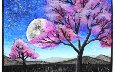 Japanese Cherry Tree Painting