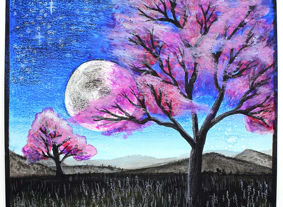 Japanese Cherry Tree Painting