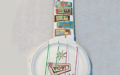 Paper Plate Guitar