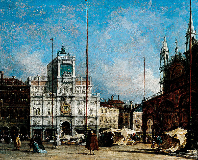 Francesco Guardi, The Clock Tower, Venice, about 1760