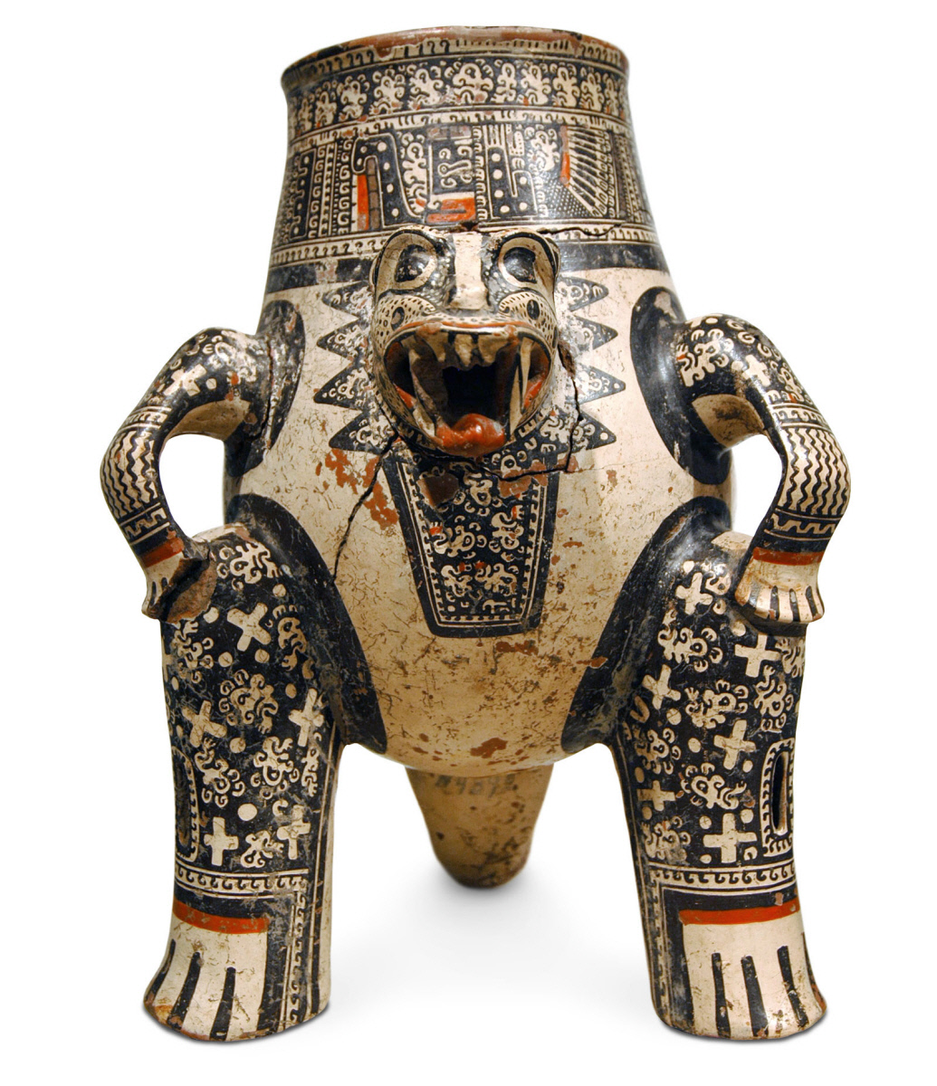 Jaguar-Shaman Tripod Vessel