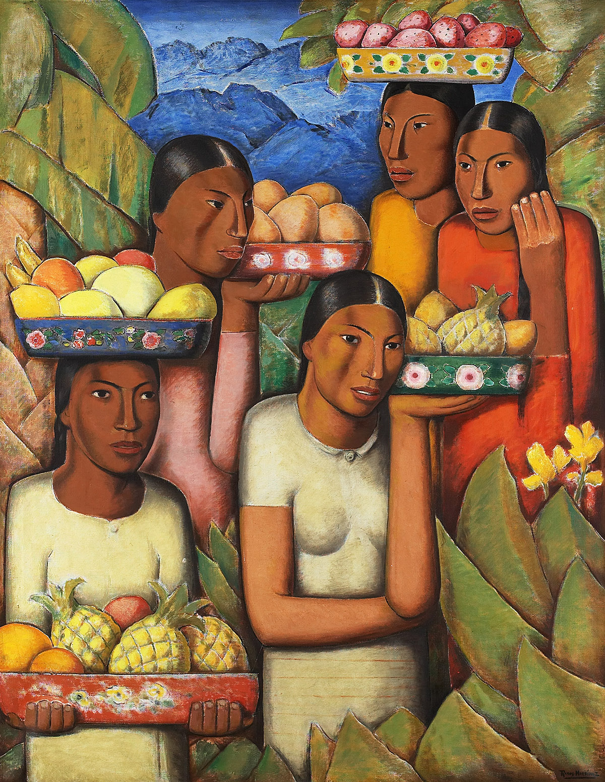 Alfredo Ramos Martínez, Vendedoras de Frutas, about 1937