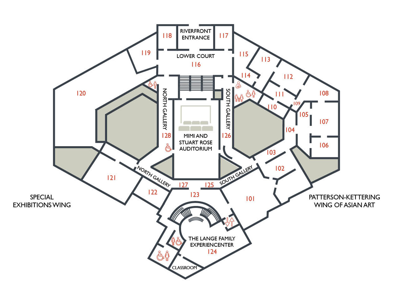 DAI Lower Floor Gallery Map