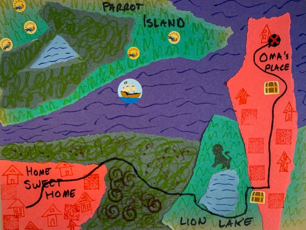 Torn Paper Maps Dayton Art Institute