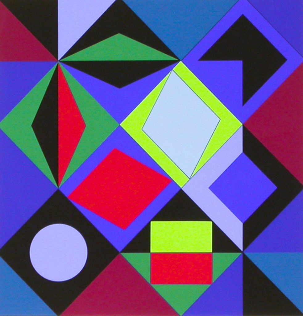 This week's featured artwork is Victor Vasarely's Sikra-MC, 1968