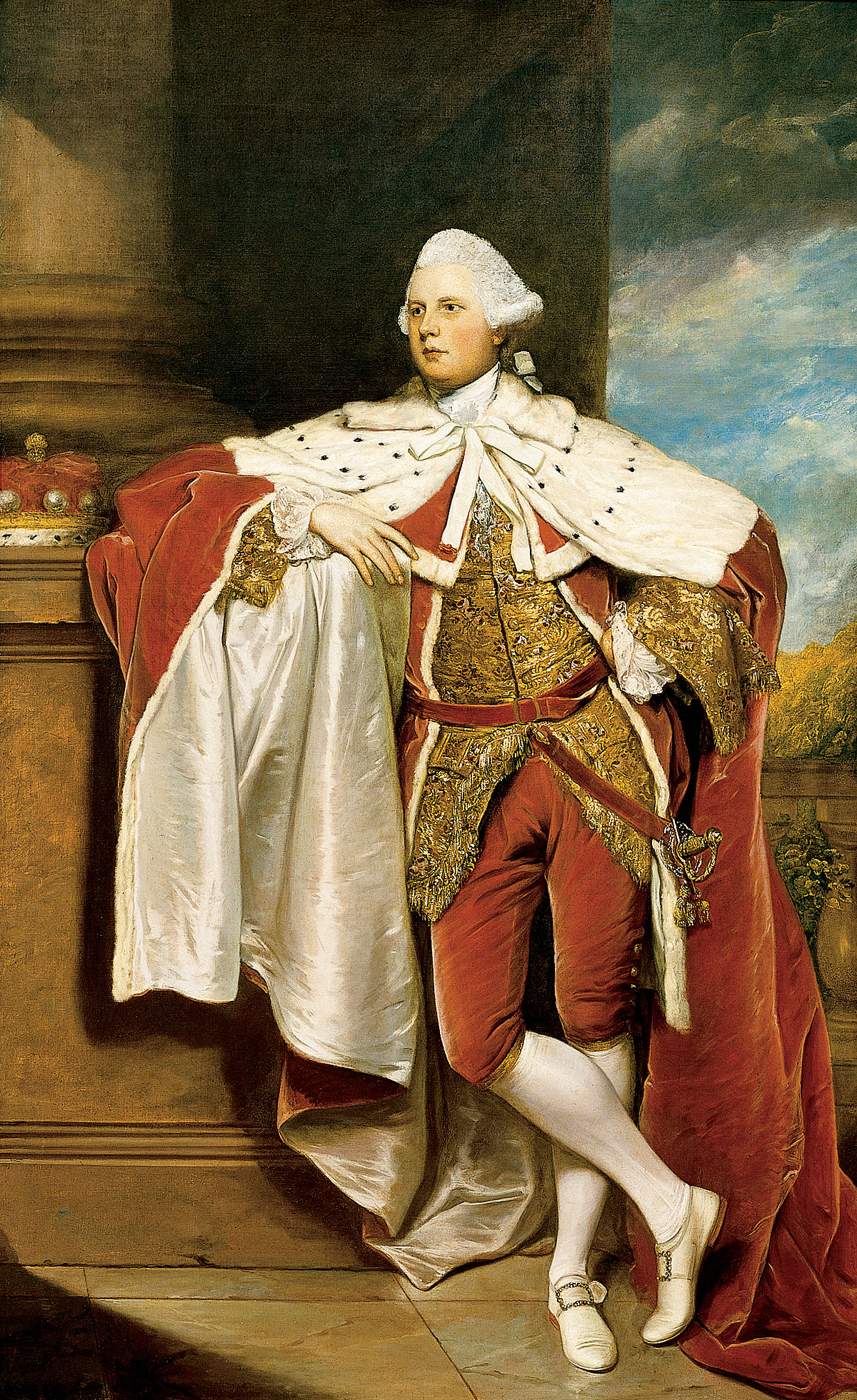 This image shows the portrait of Henry, 8th Lord Arundell of Wardour, painted by Sir Joshua Reynolds around 1764-1767.