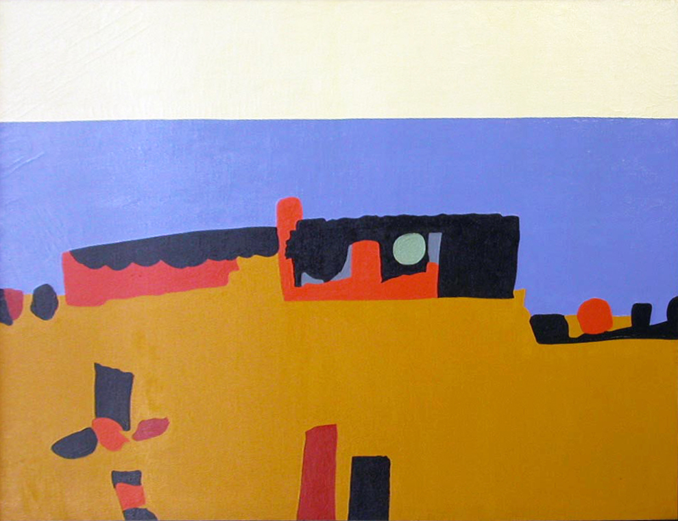 This week's featured artwork is Ralston Thompson's Coastal Images, No. 2, painted around 1970.