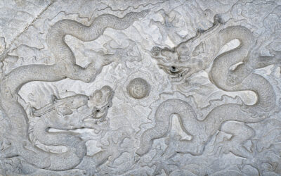 Relief with Design of Dragons