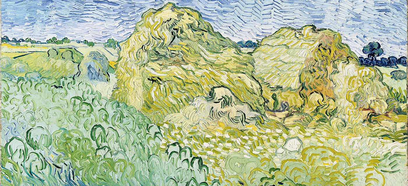 Vincent van Gogh, Champ aux meules de blé (Field with Stacks of Grain), 1890