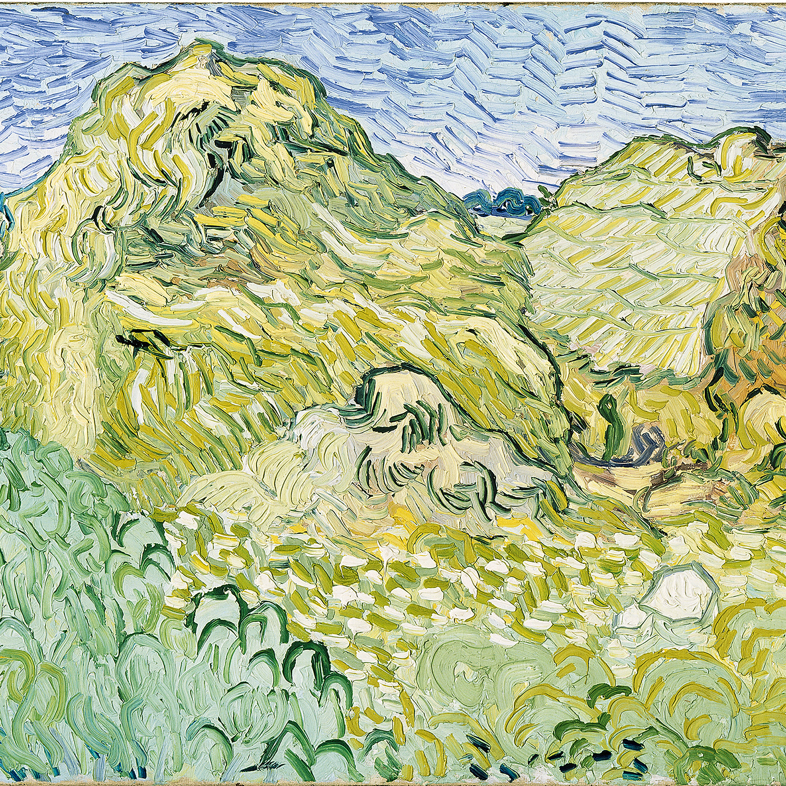 Vincent van Gogh, Champ aux meules de blé (Field with Stacks of Grain), 1890