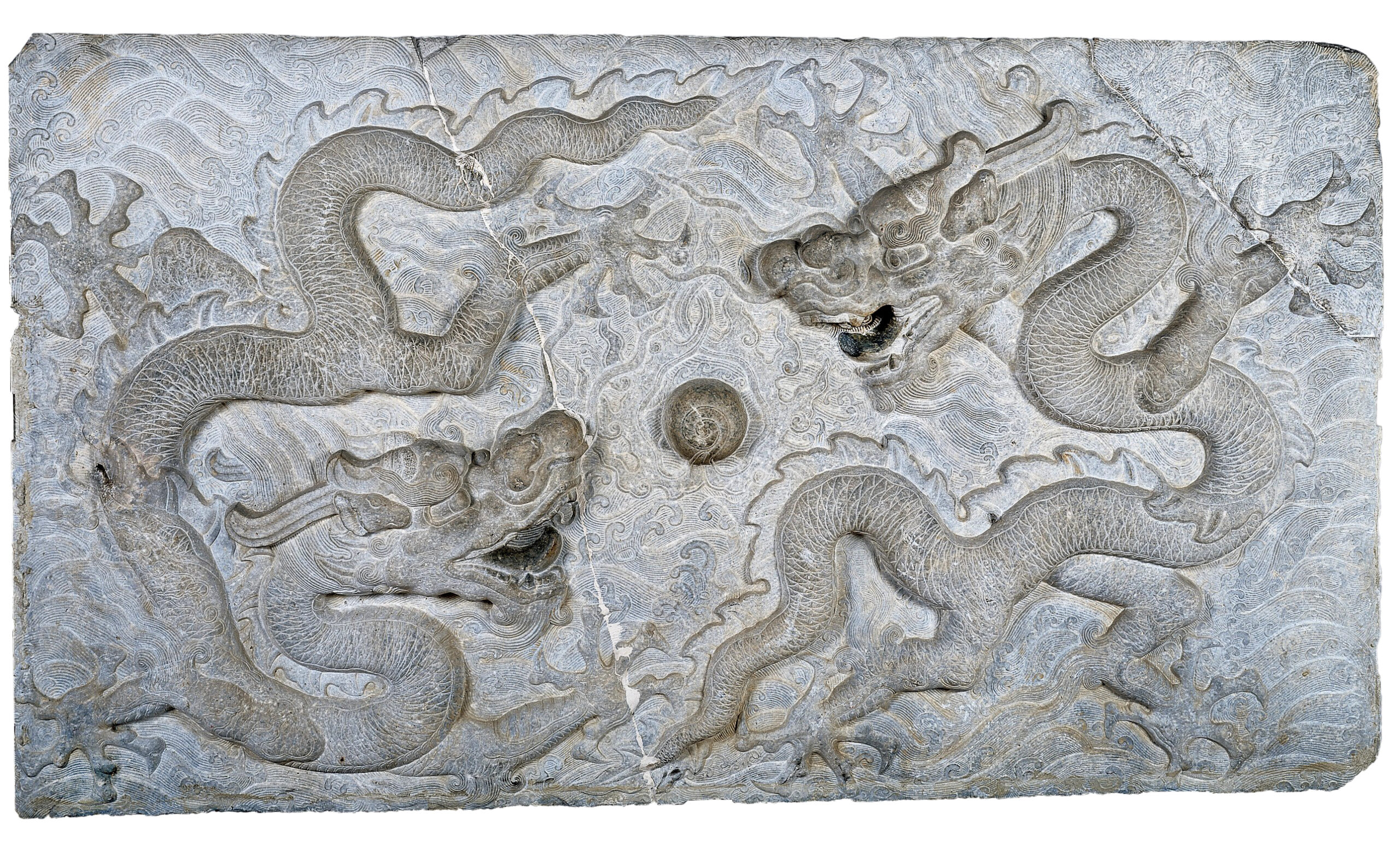 The featured artwork for this lesson is Relief with Design of Dragons, created in China in the 15th century. 