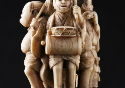 Japan, Group of Entertainers, mid-19th century, ivory