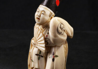 Japan, Sambaso Dancer, late 19th–early 20th century, ivory, wood, inlay