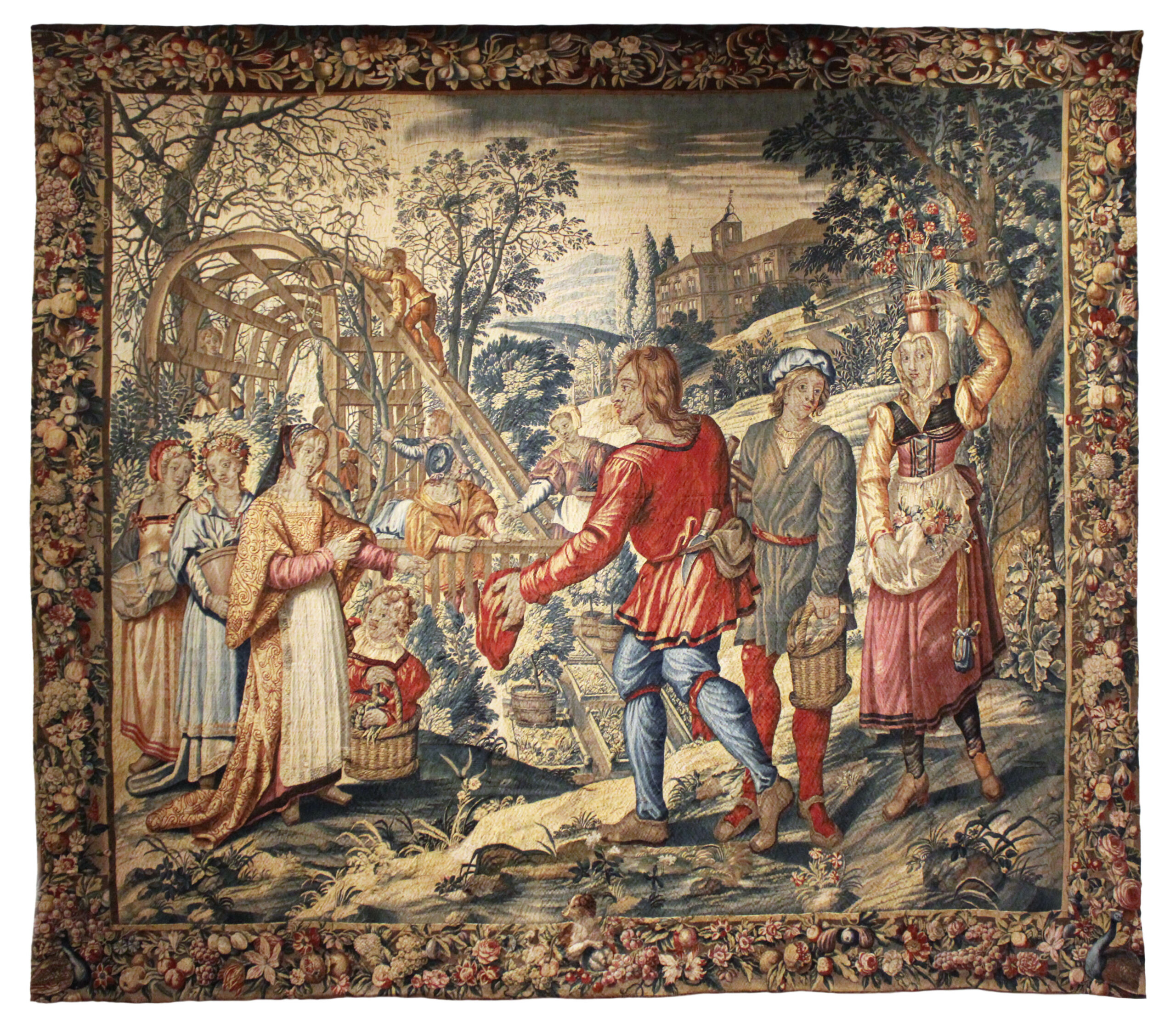 The Months of Lucas, March and was woven in Bruges in 1650, requiring an entire guild of artisans weaving the finest yarns and threads.