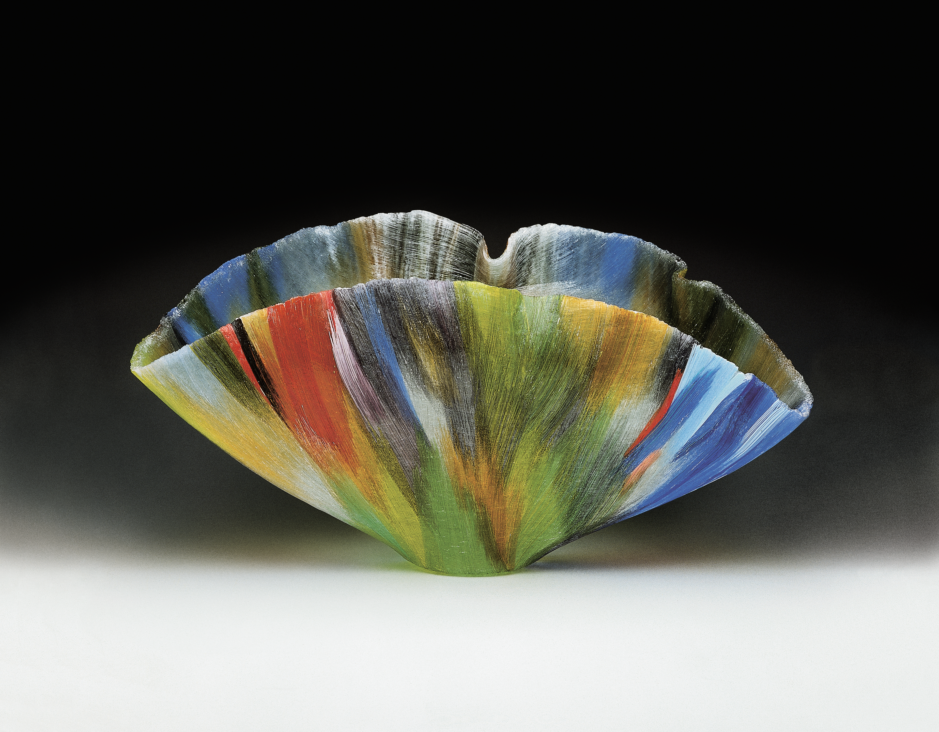 Feeling Chaos is a multi-color palette that includes warm colors interspersed with complements of cool colors, accented by shades of black and white.